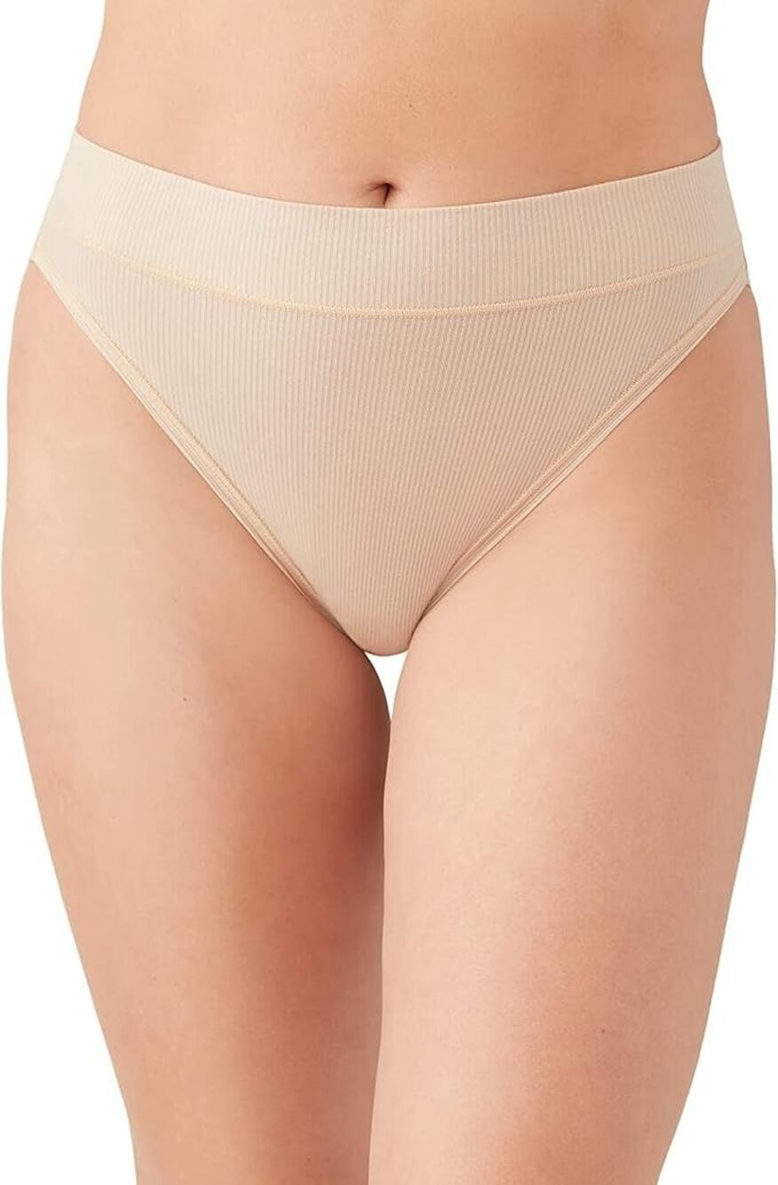 NWT Wacoal Women's S Sand Balancing Act Hi Cut Brief Panty Discontinued